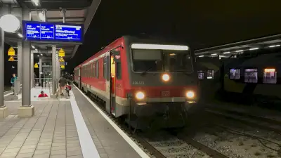 Dieseltriebzug DB 628 433 Bahnhof Freilassing nach Mühldorf