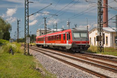 Dieseltriebwagen BR 628 629 am ehemaligen Betriebswerk