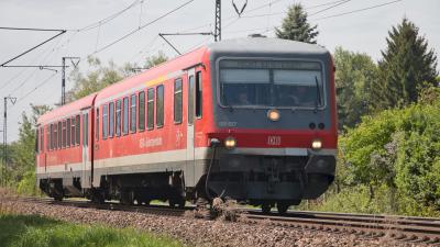 Dieseltriebzug Triebwagen DB 628 928 627 in Freilassing