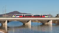 Freilassing Salzburg Saalach-Brücke Eisenbahnbrücke BR 642 Dieseltriebwagen
