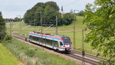 Elektrotriebzug Stadler Flirt 1 BRB ET 132 bei Niederstrass