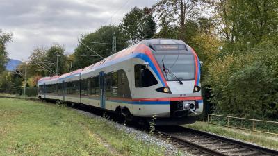 Elektrotriebzug STADLER Flirt Bayerische Regiobahn BRB ET 131 in Freilassing