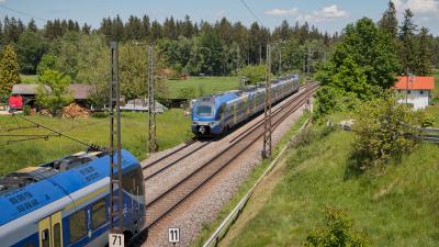 Elektrotriebzüge BRB Stadler Rail Flirt 3 Ufering