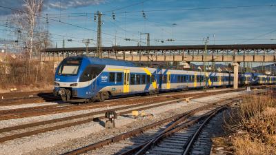 Elektrotriebzug Meridian ET 301 Bahnhof Freilassing