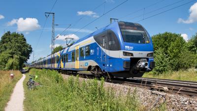 Triebzug Bayerische Regiobahn BRB ET 309 Freilassing Flirt 3