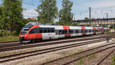 ÖBB 4024 030-1 S-Bahn Salzburg Freilassing Bahnhof