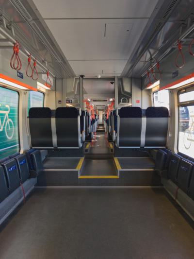 ÖBB S-Bahn Bombardier Talent Innenraum Fahrrad