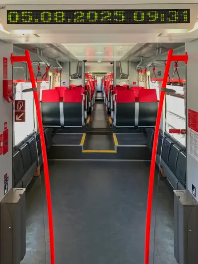 ÖBB S-Bahn Salzburg Bombardier Talent Innenraum Fahrgastraum