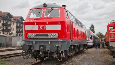 Diesellokomotive DB 218 423-2 10 Jahre Lokwelt Freilassing