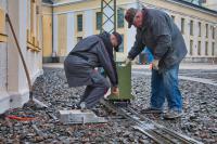 Roll-Test an der Parkbahn-Weiche