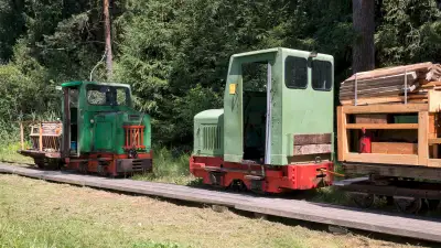 Ainringer Moos Feldbahn Eisenbahn Lokomotiven Haltestelle