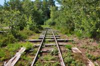 Feldbahn im Anringer Moos - Gleis und Schwellen