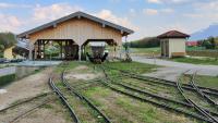 Feldbahn im Ainringer Moos - Umladestation