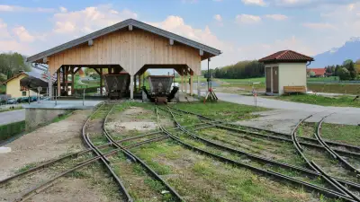 Feldbahn im Ainringer Moos - Umladestation