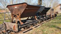 Feldbahn im Ainringer Moos - Loren an der Entladestation