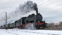 Dampflokomotive 657.2770 Sonderzug Haltestelle Freilassing Hofham