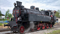 Dampflokomotive ÖGEG 77.28 in Freilassing