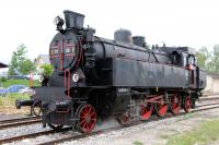 Dampflokomotive der ÖGEG vor der Lokwelt Freilassing