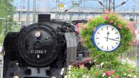 Dixie-Steam in der Lokwelt Freilassing 2015 - Dampflok der Baureihe 01 auf der Drehscheibe