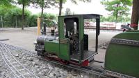 Dixie-Steam in der Lokwelt Freilassing 2015 - Dampflok (elektrisch) der Parkbahn