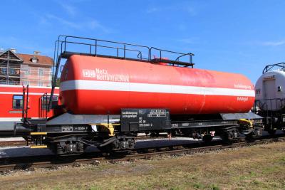 DB Netz Notfalltechnik Ausbildungszug Gefahrgut Freilassing Kesselwagen Leckagewagen