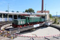 Elektrolokomotive auf der Drehscheibe der Lokwelt