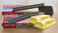Fleischmann Profi Gleis H0 mit Bettung Bogen 6131 und Gerade6101