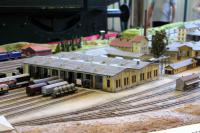 Lokwelt Freilassing Kindertag im Eisenbahn-Museum - Modell des Betriebswerks