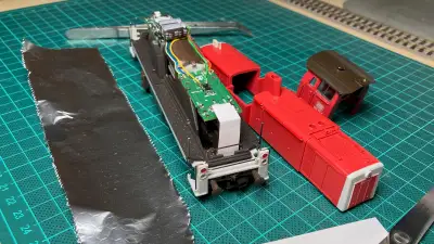 Roco Diesellokomotive V 90 BR 290 101-5 H0 Beleuchtung Licht Papier-Abdeckung