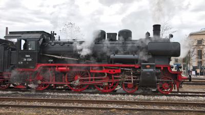 Dampflokomotive Baureihe 38 ÖGEG 38 1301 Lokwelt-Weihnacht 2016 Dampf