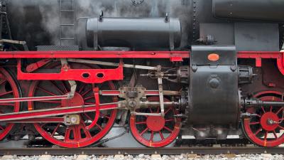 Dampflokomotive Baureihe 38 ÖGEG 38 1301 Lokwelt-Weihnacht 2016 Antrieb