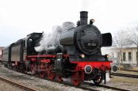 Dampflokomotive der Baureihe 38 in der Lokwelt-Weihnacht 2016