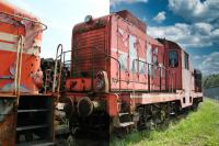 Diesellokomotive mit Luminar 4 bearbeitet