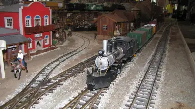 Modellbahn-Wochenende im Advent 2014 in der Lokwelt Freilassing - LGB-Dampflok