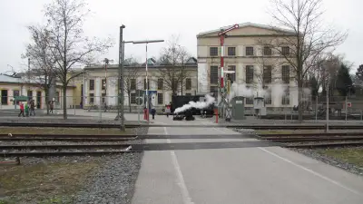 Modellbahn-Wochenende im Advent 2014 in der Lokwelt Freilassing - Echtdampf-Parkbahn