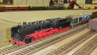 Modellbaumesse Ried 2022 - Dampflokomotive BR 50 mit Güterzug