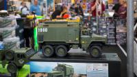 Modellbaumesse Ried 2023 - ferngesteuerter Militär-Lastwagen