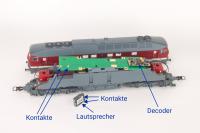 Roco DR 142 005 Diesellokomotive H0 Sound 52463 demontierter Lautsprecher