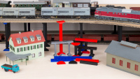 Modelleisenbahn Gleisbau Trassen-Stützen Anlage 3D-Druck