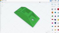 Modellbahn Trassenstütze Fuss-Konstruktion mit Autodesk Tinkercad