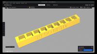 Trassenbau aus Pappe und 3D-Druck - Gleis-Träger in Cura