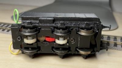 Unbekannter Dampflok-Kabinentender Antrieb H0 1:87