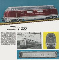 GÜTZOLD DDR Modell der Diesellokomotive V 200 in H0 PIKO Katalog 1967