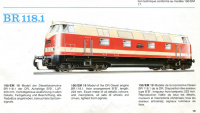 H0 Modell der Diesellokomotive Deutsche Reichsbahn Baureihe 118