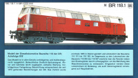 PIKO Modelleisenbahn Katalog 1990 Diesellokomotive BR 118