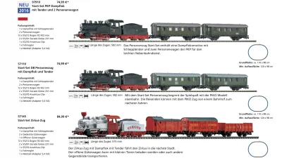 PIKO hobby Dampflokomotive Schlepptender PKP DB 98 003 Zirkus-Zug H0