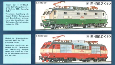 PIKO DDR Katalog 1990 H0-Modell CSD E 499.2 der Epoche IV 1:87