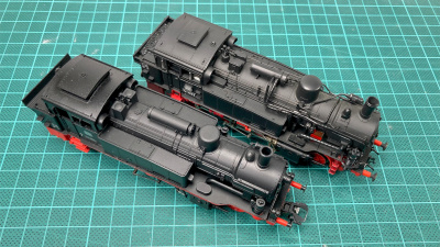 Vergleich TRIX DB 74 854 Roco DB 74 1023 H0 Tender-Dampfloks