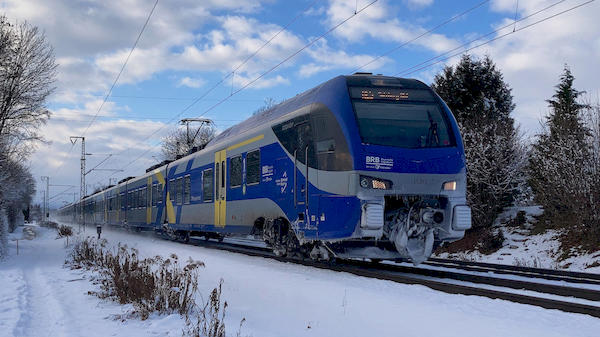 Elektrotriebzug STADLER Flirt 3 ET 313 der Bayerischen Regiobahn BRB
