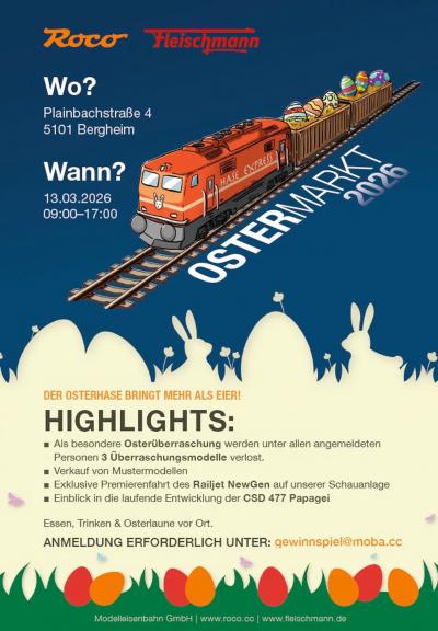 Roco Fleischmann Ostermarkt Bergen Österreich Modelleisenbahn